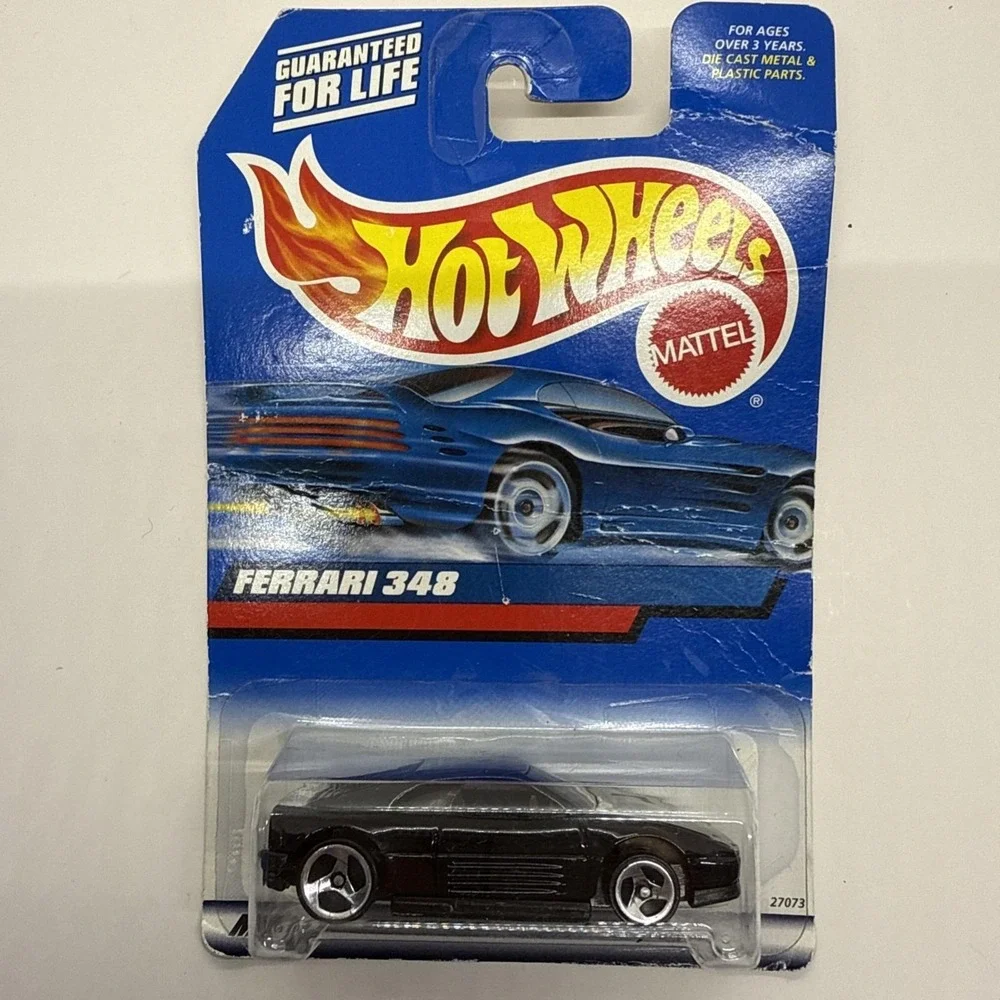 2000 Hot Wheels Mainline/Collector #106 FERRARI 348 Black w/Chrome 3 Spoke Wheel